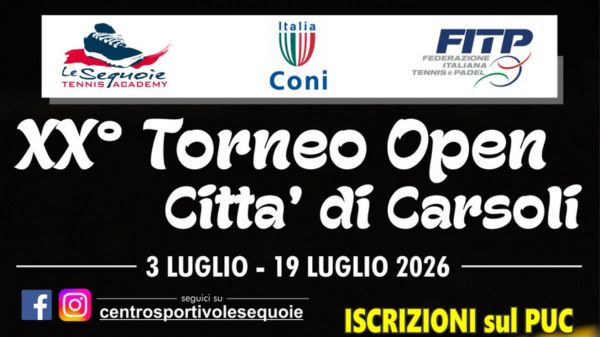 XX Torneo Open Città di Carsoli