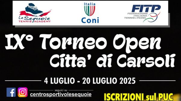 IX Torneo Open Città di Carsoli